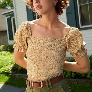 Madewell Hopewell Puff Sleeve Top